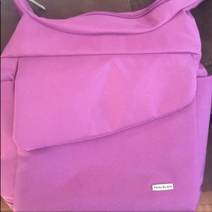 EUC RFDI Travelon crossbody bag - purple